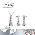 Destiny Jewellery Crystal From Swarovski Transmission Tower Set Pendant and Earrings